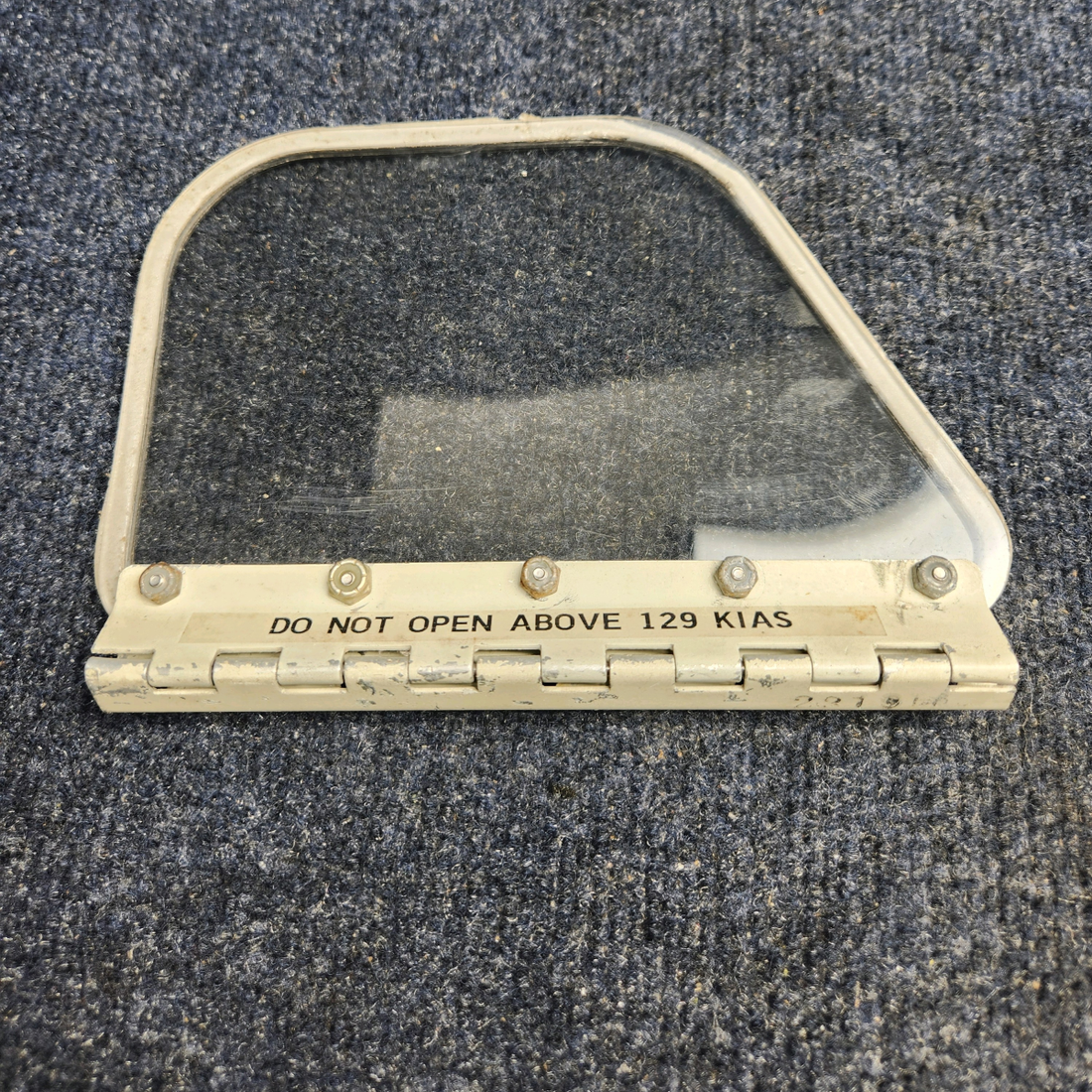 Used aircraft parts for sale, 65896-000 Piper PA32RT-300 STORM WINDOW ASSEMBLY WITH HINGE
