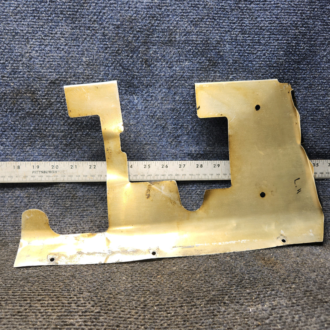 Used aircraft parts for sale, 0513057-1 Cessna 172E Rudder Bar Shield LH