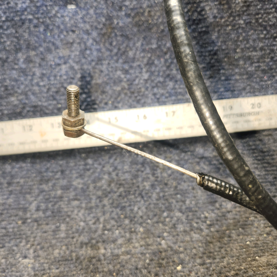 Used aircraft parts for sale, 35-944022 BEECHCRAFT F35 Mixture Control Cable – 54" Length