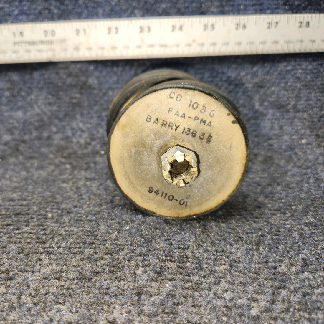 Used aircraft parts for sale, 94110-01 PIPER PA-24-250 Lycoming O-540-A1D5 Barry Controls Shock Mount "Tree (3)"