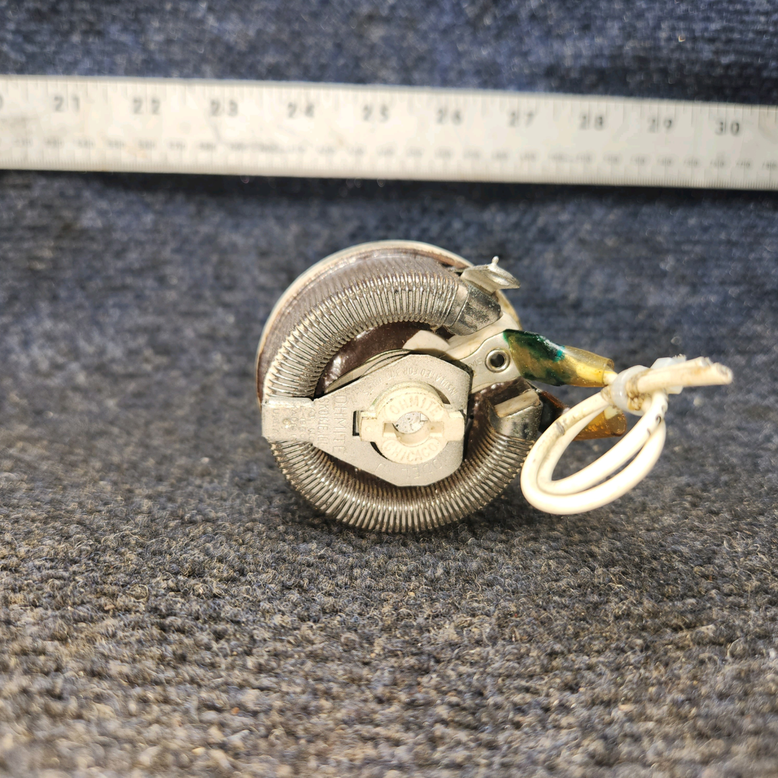 Used aircraft parts for sale, J-22-F2-351 Ohmite BEECHCRAFT 95-55B Dimmer Assembly – 15 Amp