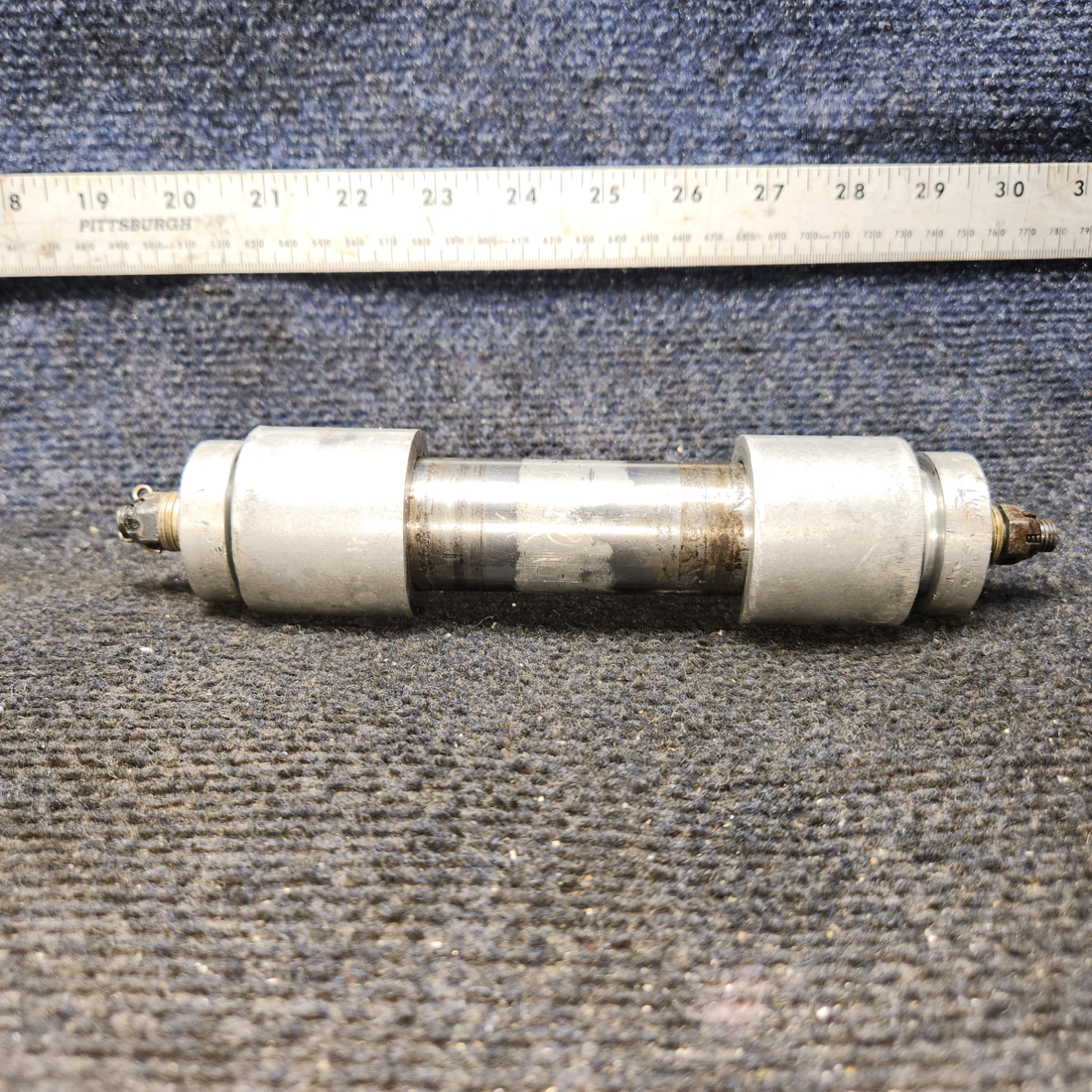 Used aircraft parts for sale, 0543001, 0543037-1, 0543003 Cessna 172 Nose Gear Axle Tube w Spacers & Ferrule