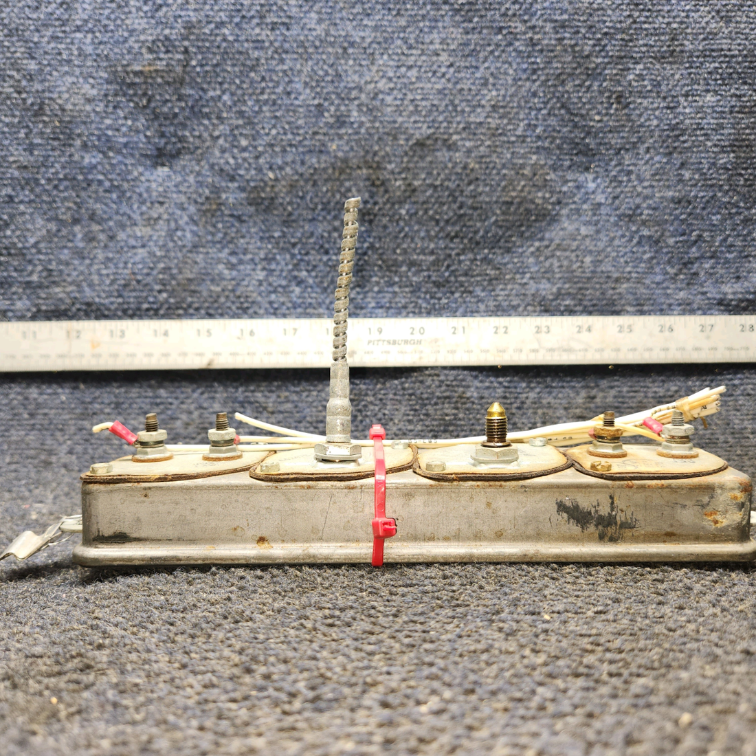 Used aircraft parts for sale, 0513144-13 Cessna 172F Instrument Cluster Panel W/ Cover