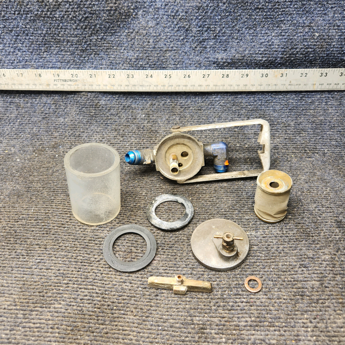 Used aircraft parts for sale, 0511199-48 Cessna 172 E Fuel Strainer Assembly