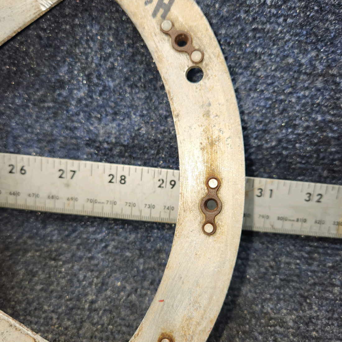 Used aircraft parts for sale, 1441010-27 Cessna 172F Wheel Fairing Mounting Plate - LH