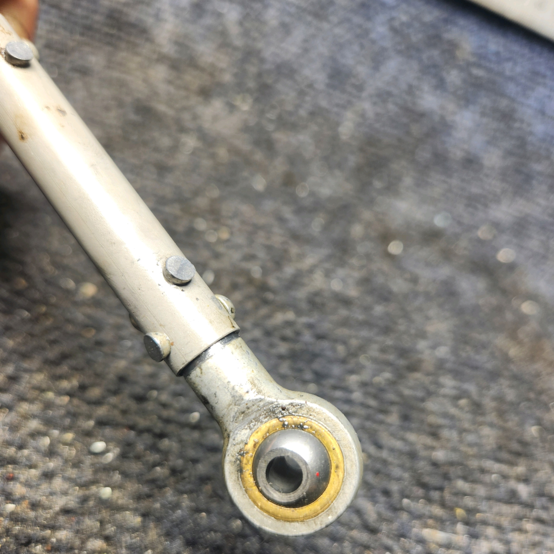 Used aircraft parts for sale, 95-524018-33 Beechcraft 35-33 Tube Rudder Pedal Push Rod