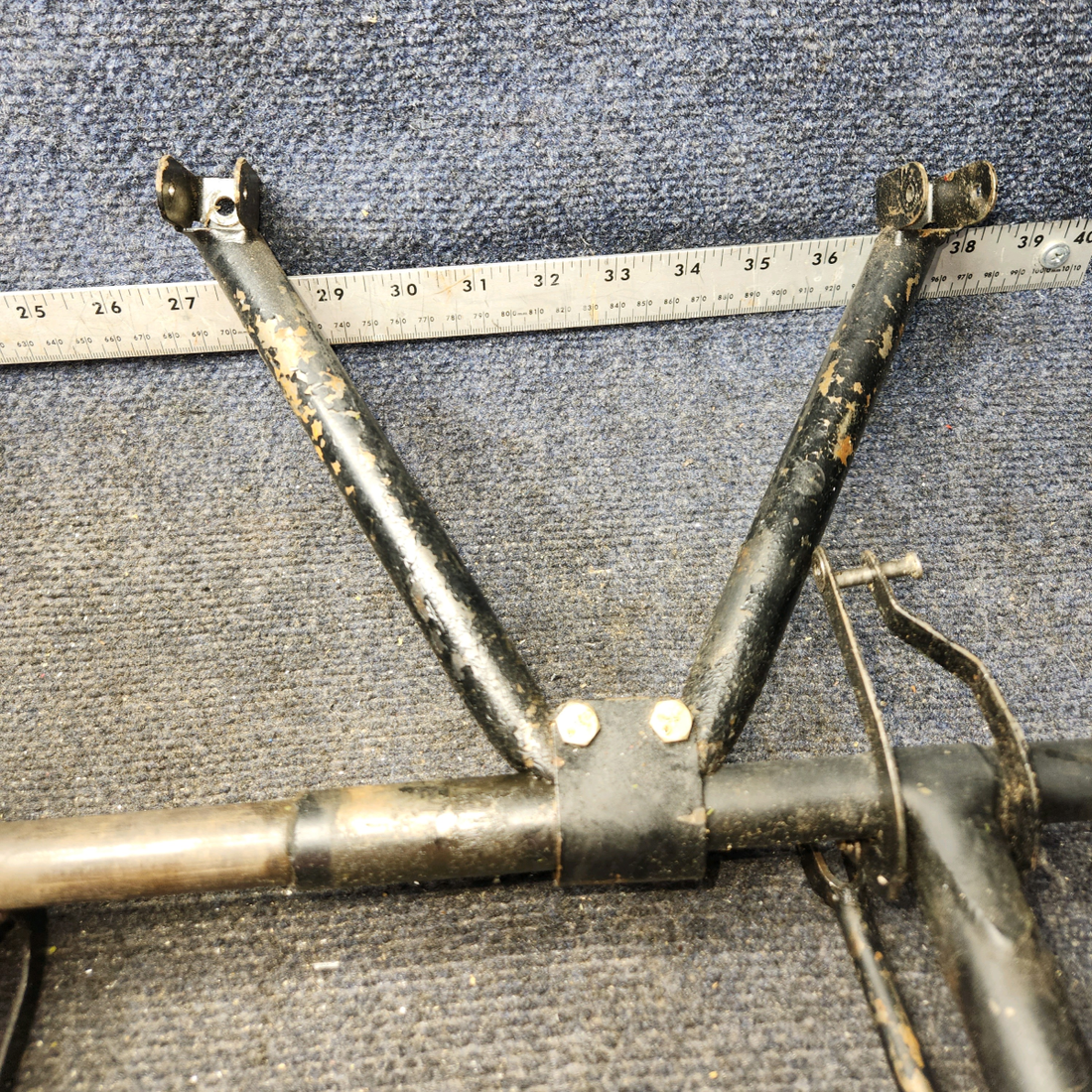 Used aircraft parts for sale, 63464-005 Piper PA32RT-300 Rudder Pedal Bar Assembly-No Master Cylinder Included