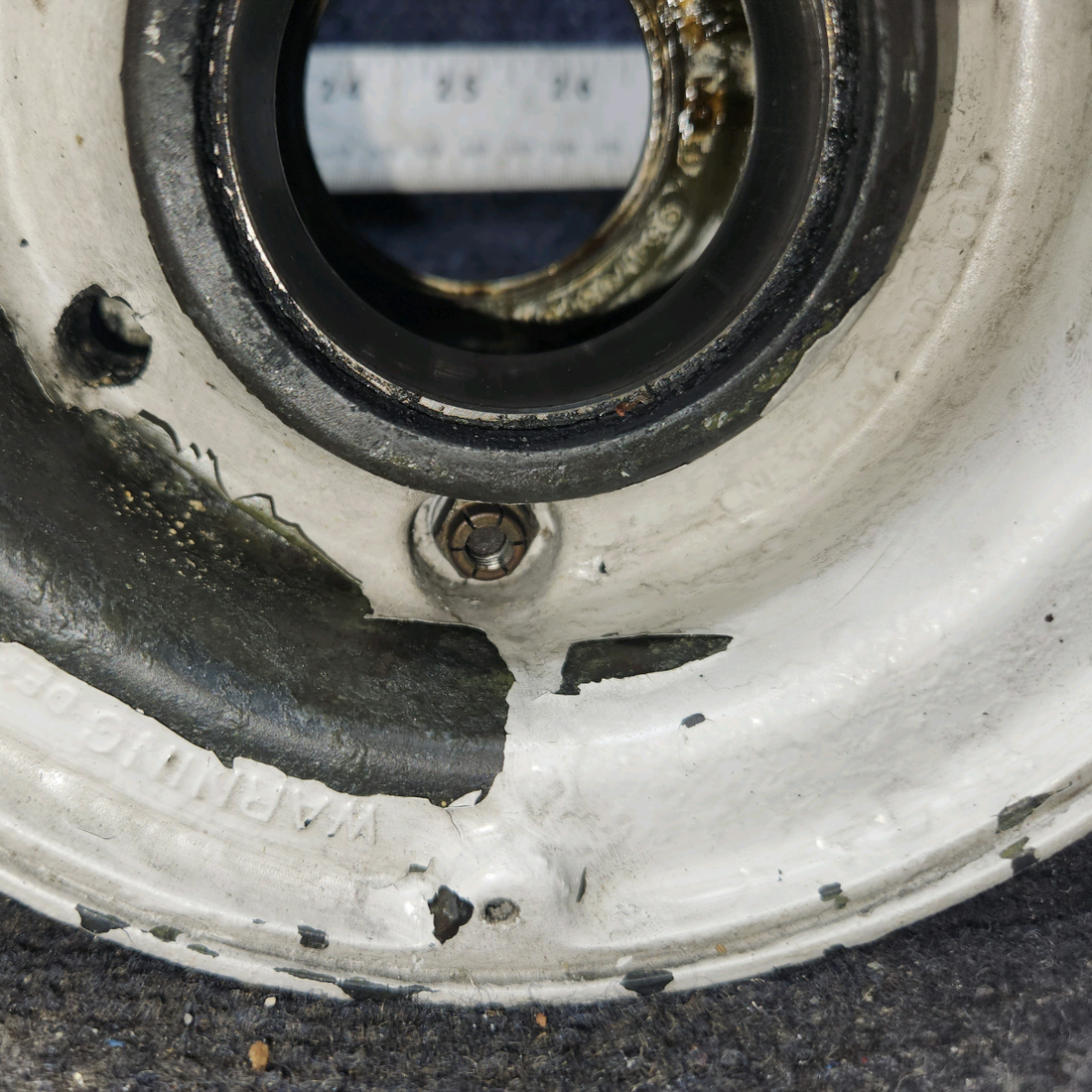 Used aircraft parts for sale, 9532926 GoodYear Cessna 172E Nose Wheel Assembly 5.00-5