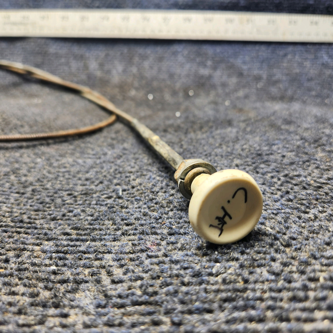 Used aircraft parts for sale, S1239-15 Cessna 172E Cabin Heat Control Cable (Length: 47")