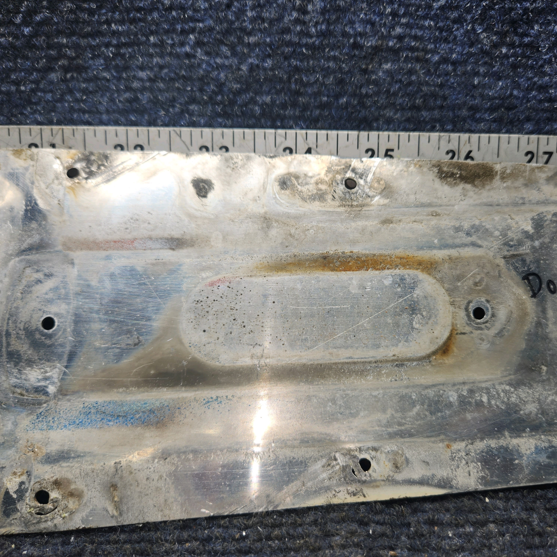 Used aircraft parts for sale, 63012-00 Piper PA28-140 Door Latch Cover Plate