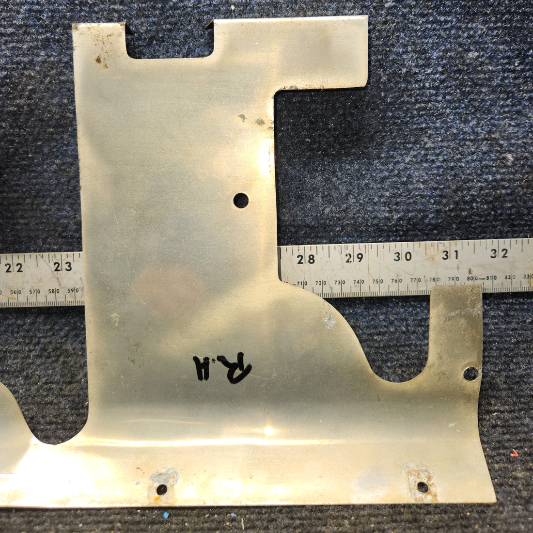 Used aircraft parts for sale, 0513058-1 Cessna 172F Rudder Bar Shield RH