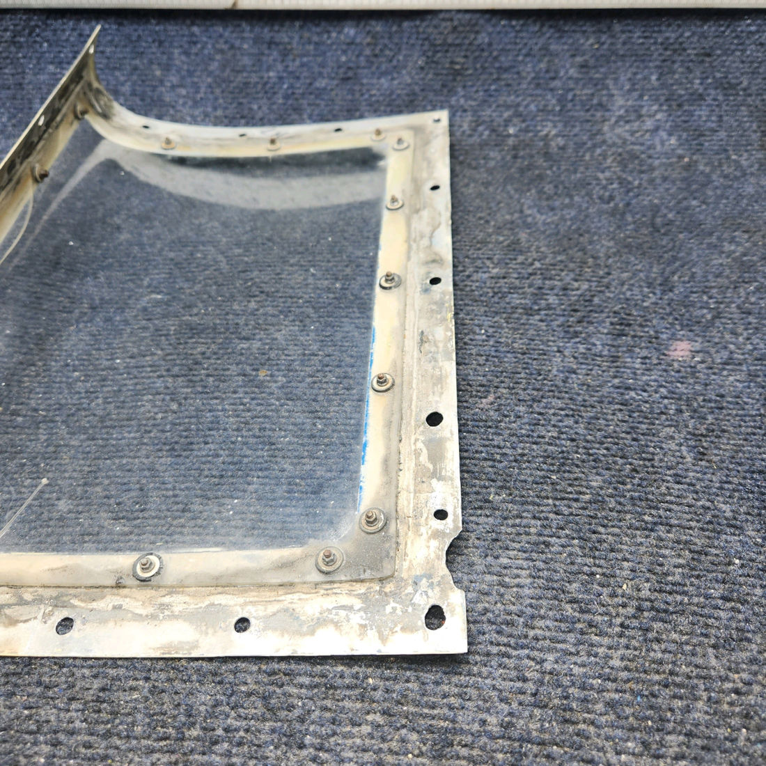 Used aircraft parts for sale, 169-110000-247 Beechcraft A24R Landing Light Window LH / RH "Plastic Have Crack SEE PHOTOS"