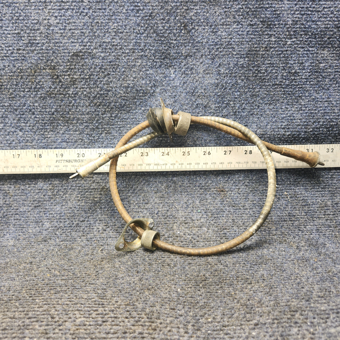 Used aircraft parts for sale, 486-570 Piper PA28-140 Tachometer Shaft Assy -  32 1/2”