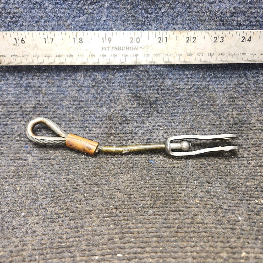 Used aircraft parts for sale, 96908-000 piper PA-28-181 Rear Seat Belt Attachment Cable