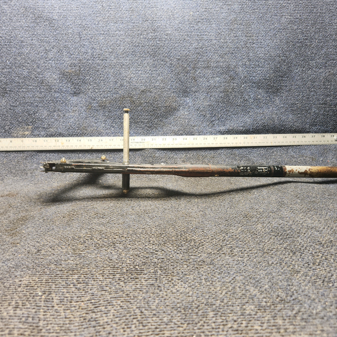 Used aircraft parts for sale, 0510166-6, 0510171-1 Cessna 172E Flap Lever Assembly with Ratchet and Spacers