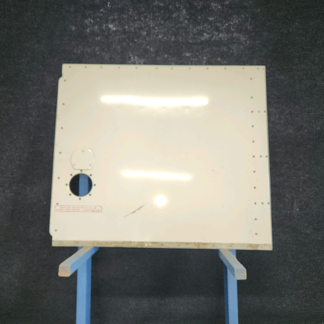 Used aircraft parts for sale, 0523521-19 Cessna 172E Fuel Tank Cover with Indent LH