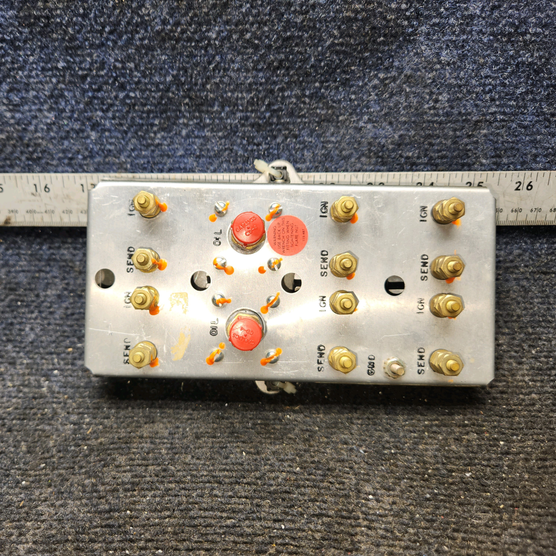 Used aircraft parts for sale, 39569-003 Rochester Piper PA34-220T Instrumet Gauge Cluster (12V)