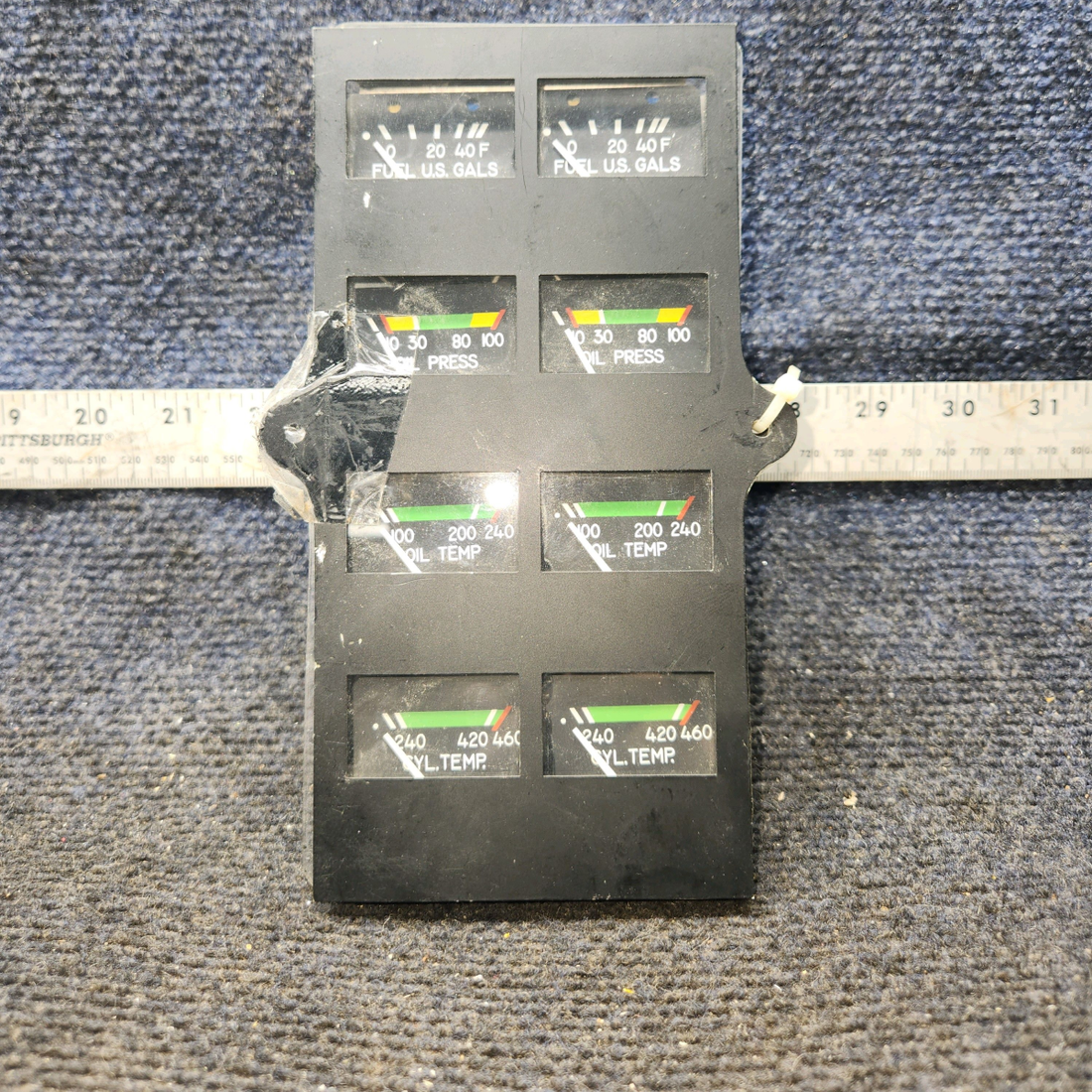Used aircraft parts for sale, 39569-003 Rochester Gauges Piper PA34-220T Intrument Gauge Cluster (12V)