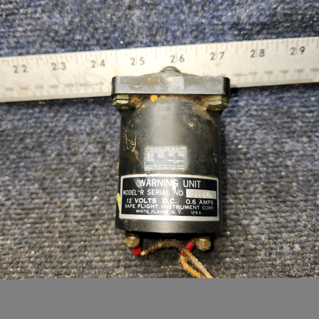 Used aircraft parts for sale, Model R Cessna 172 Stall Warning Unit 12V