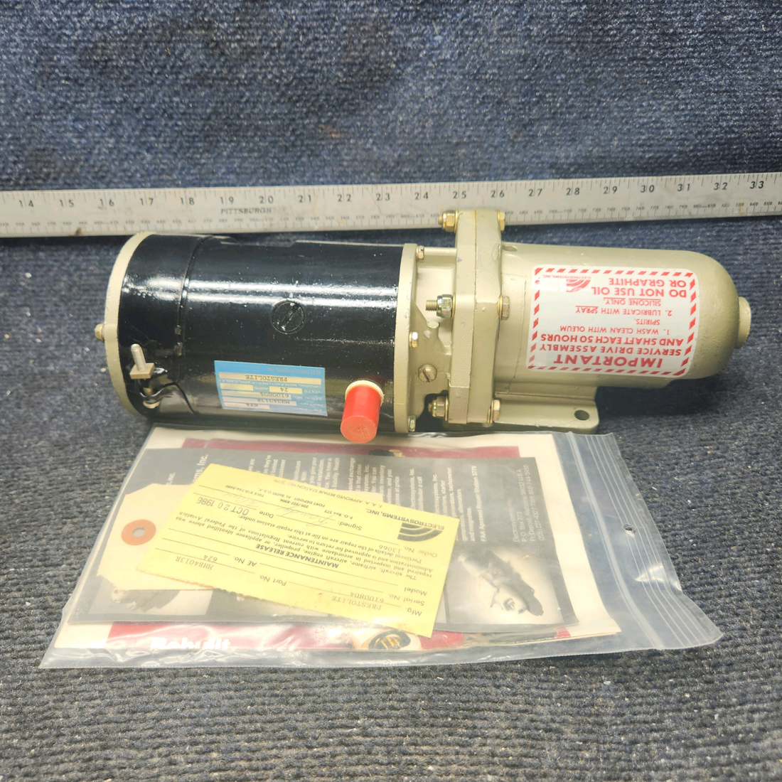 Used aircraft parts for sale, MHB-4013 Prestolite Starter 24V