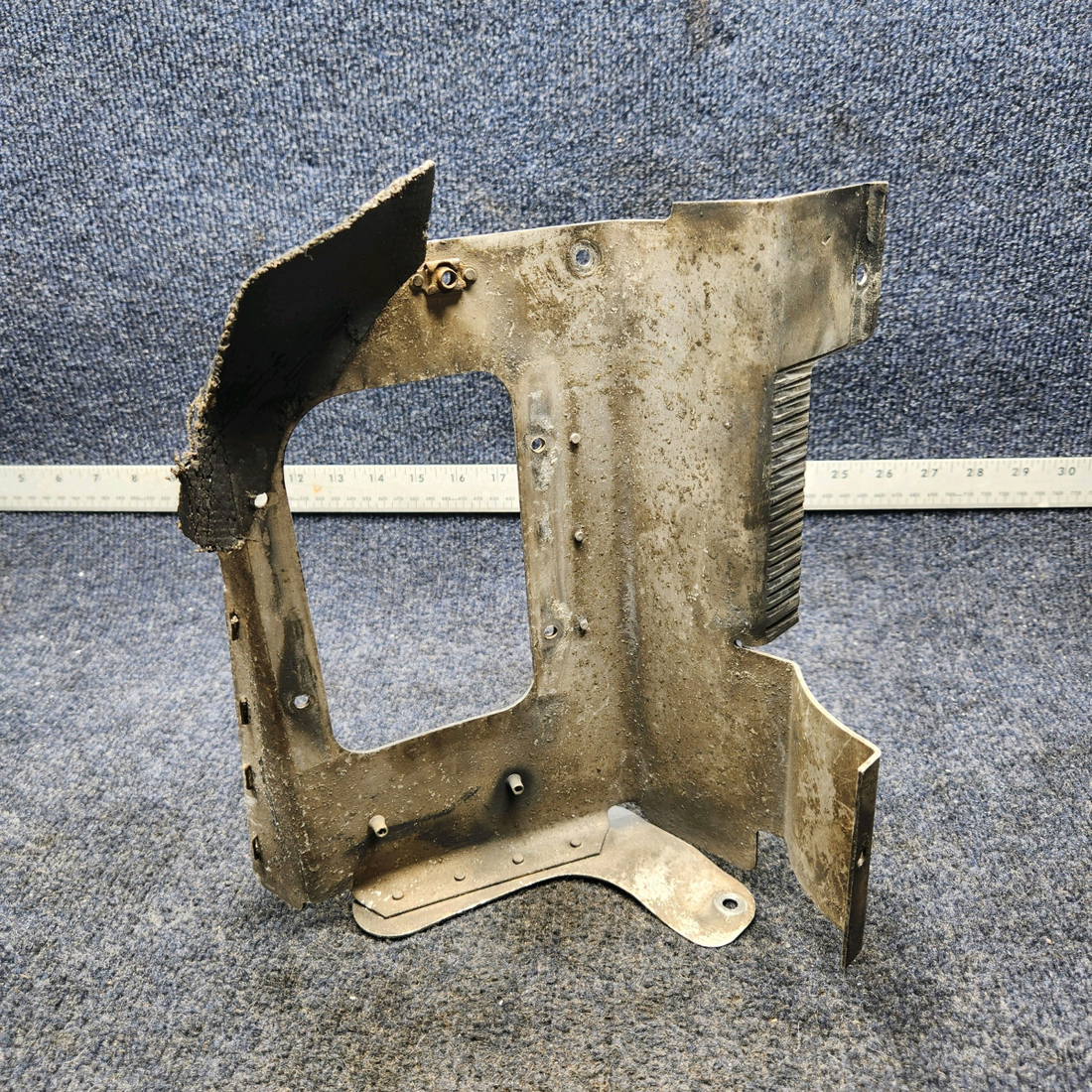 Used aircraft parts for sale, 63617-015 PIPER PA28-140 ENGINE BAFFLE ASSY LH FRONT