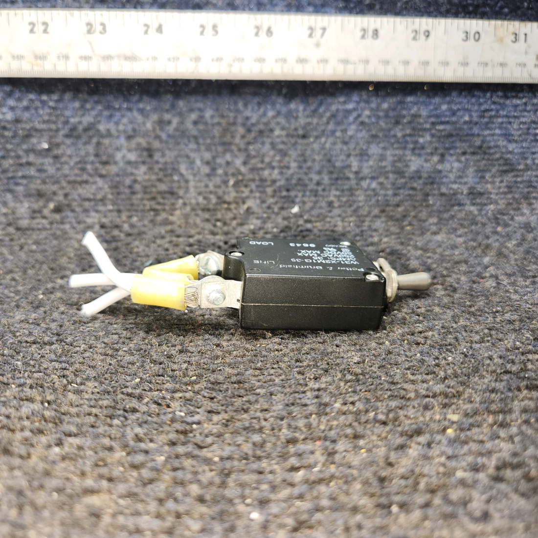 Used aircraft parts for sale, W31-X2M1G-35 Potter & Brumheld Cessna 182G Toggle Switch (Volts: 50 or 240) (Amps: 35)