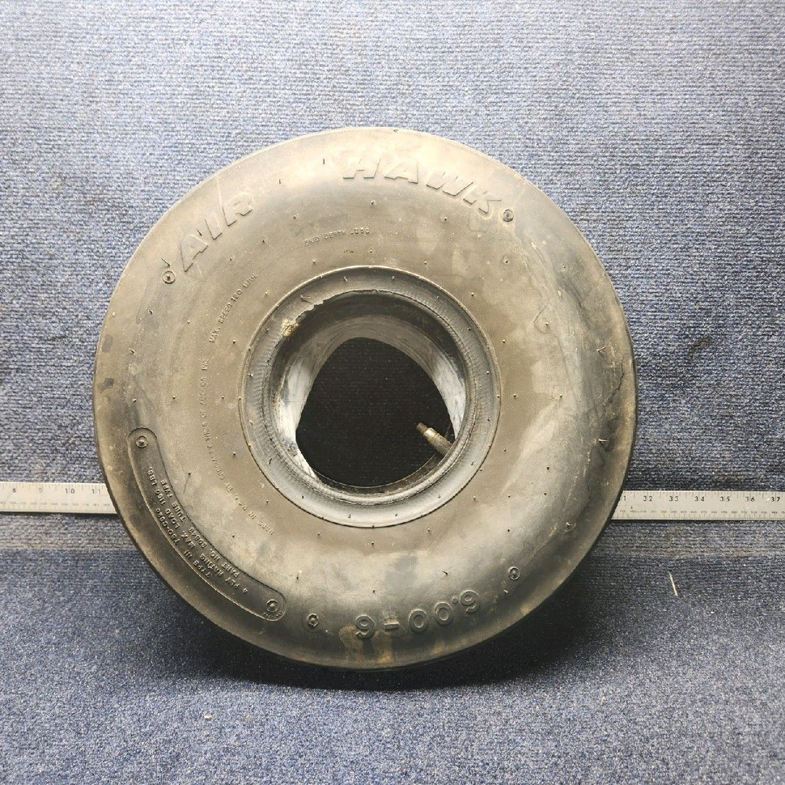 Used aircraft parts for sale, 30843 Air Hawk piper PA-28-181 6.00-6 4-Ply Type III Aircraft Tire with Tube