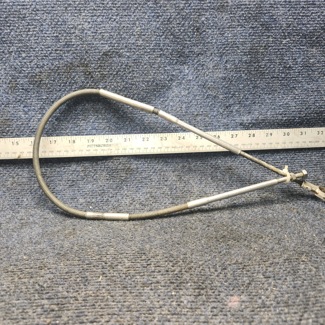 Used aircraft parts for sale, 9860075-4 Cessna 182P COWL FLAP CONTROL CABLE 36"