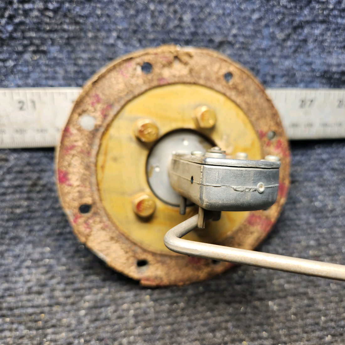 Used aircraft parts for sale, 169-380066-4 Beechcraft C23 SUNDOWNER Fuel Level Transmitter with Adapter