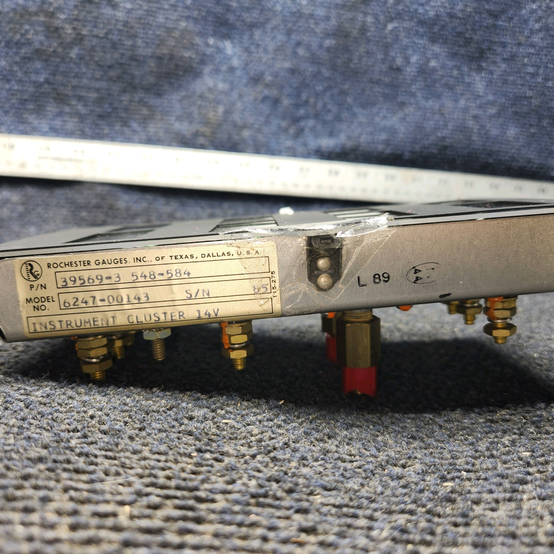 Used aircraft parts for sale, 39569-003 Rochester Gauges Piper PA34-220T Intrument Gauge Cluster (12V)
