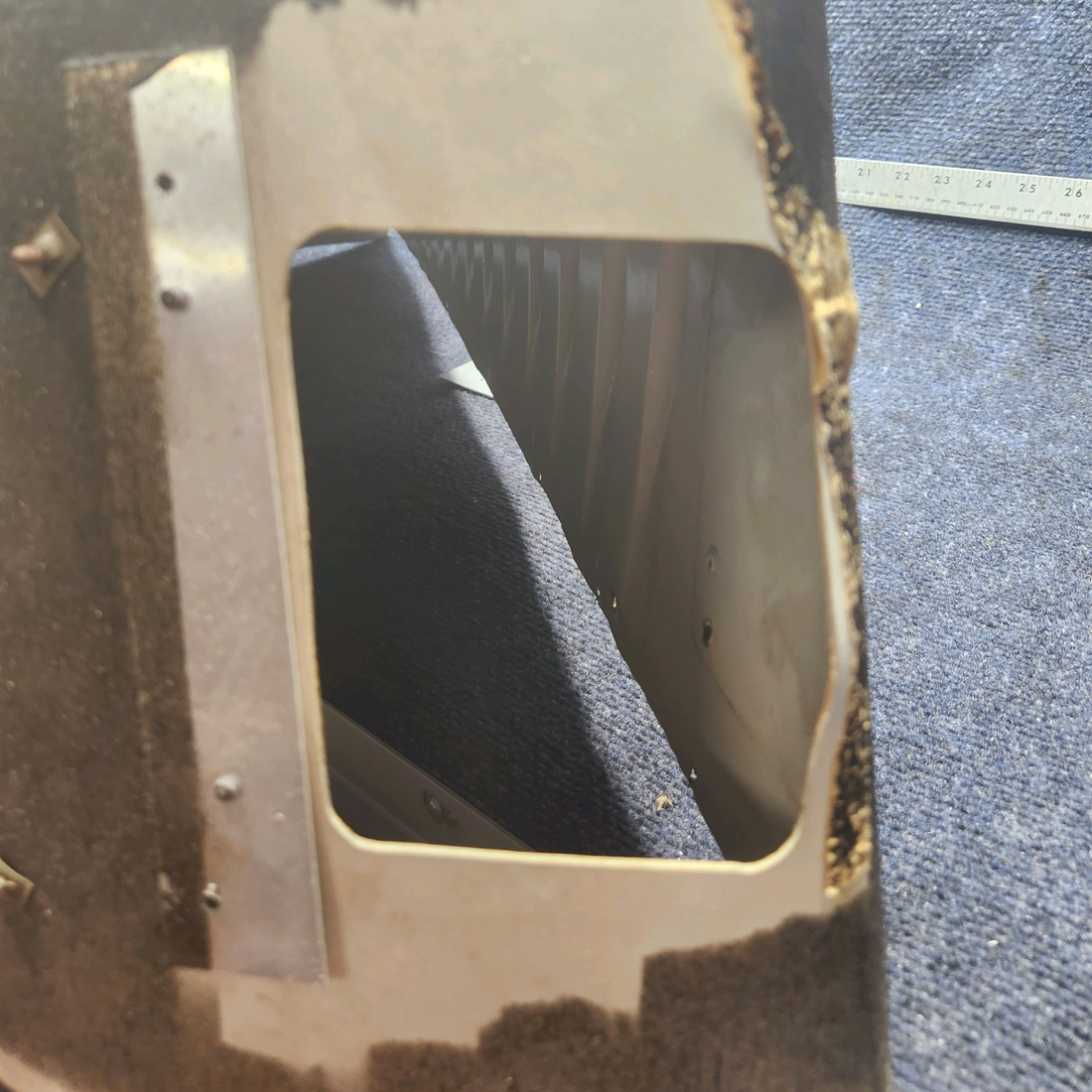 Used aircraft parts for sale, 35-554035-601 Beechcraft F33A HAT SHELF ASSEMBLY