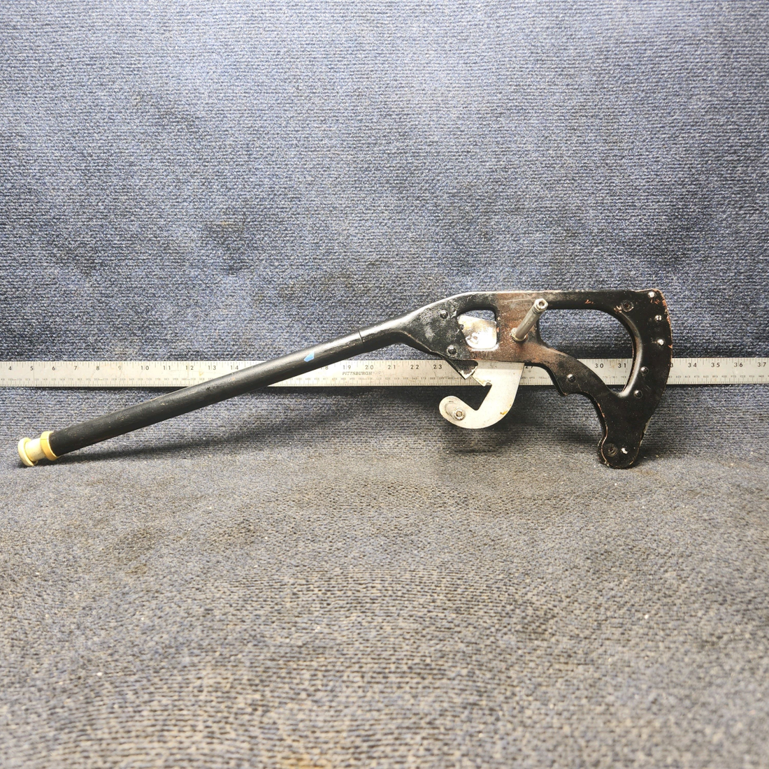 Used aircraft parts for sale, 0510166-6, 0510171-1 Cessna 172 E Flap Lever Assembly with Ratchet