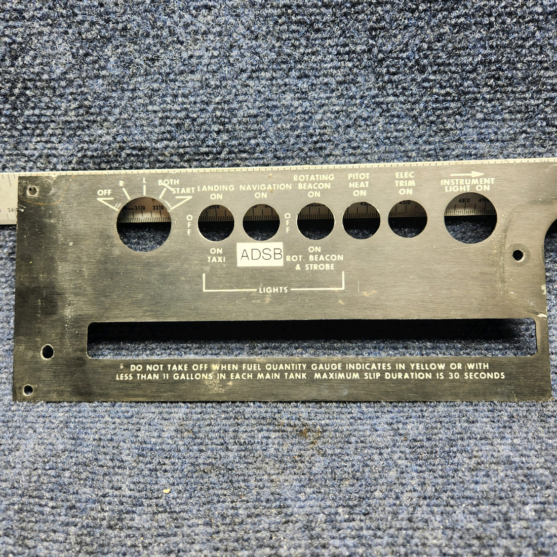 Used aircraft parts for sale, 169-324073-1 Beechcraft C23 SUNDOWNER PANEL INSTRUMENT SUB