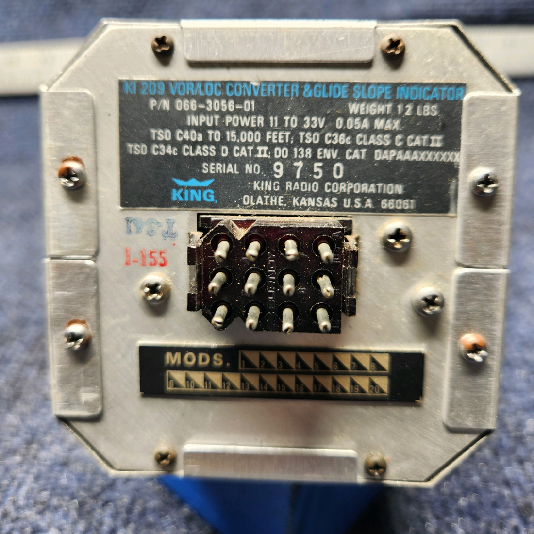 Used aircraft parts for sale, 066-3056-01 Bendix King  [part_model] CESSNA C172RG VOR/LOC CONVERTER & G/S INDICATOR