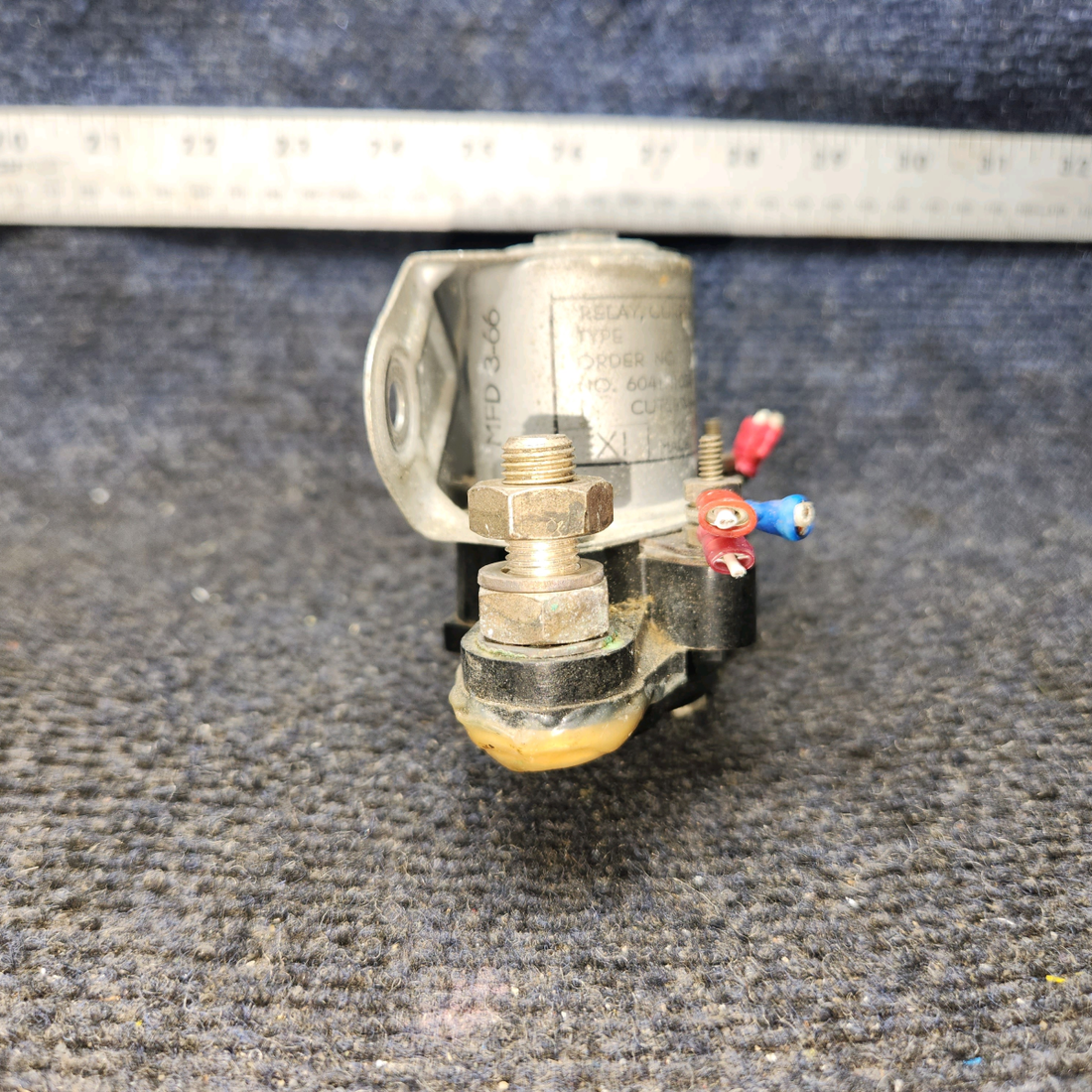 Used aircraft parts for sale, 6041H105A PIPER PA28-140 Cutler-Hammer Current Relay (Volts: 12)
