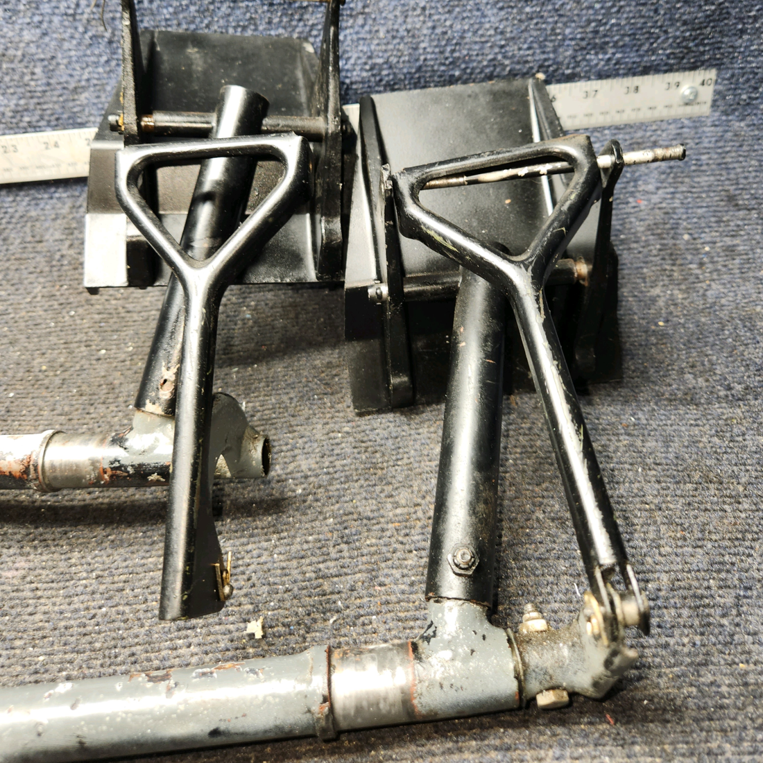 Used aircraft parts for sale, 0411306-14, 0411306-13 Cessna 172E Brake & Rudder Pedal Bar Assembly