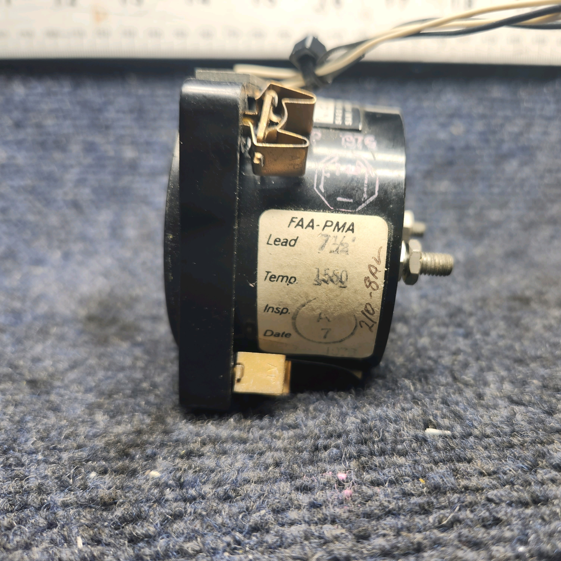 Used aircraft parts for sale, 135B75AL Beechcraft F33A BEECH EXHAUST GAS TEMPERATURE INDICATOR