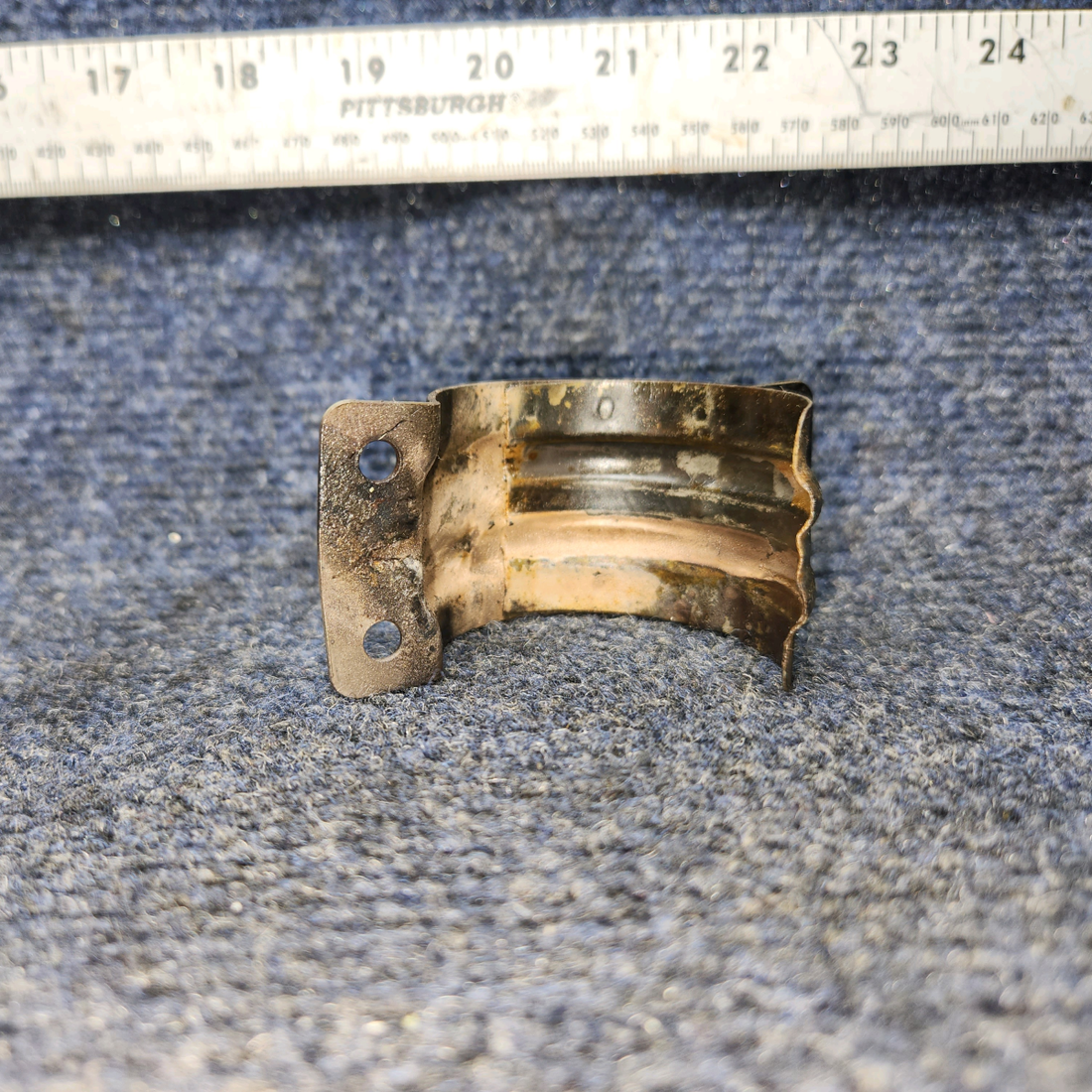 Used aircraft parts for sale, 0750161-25 CESSNA 172K EXHAUST CLAMP WITH SUPPORT "PRICE PER EACH"