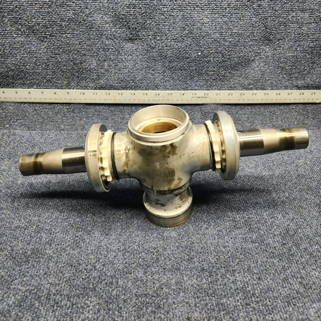 Used aircraft parts for sale, HC-A2V20-4A1 Hartzell BEECHCRAFT F35 HARTZELL TWO BLADE PROPELLER W/ ADAPTER KIT & LOGS (PROP STRUCK)