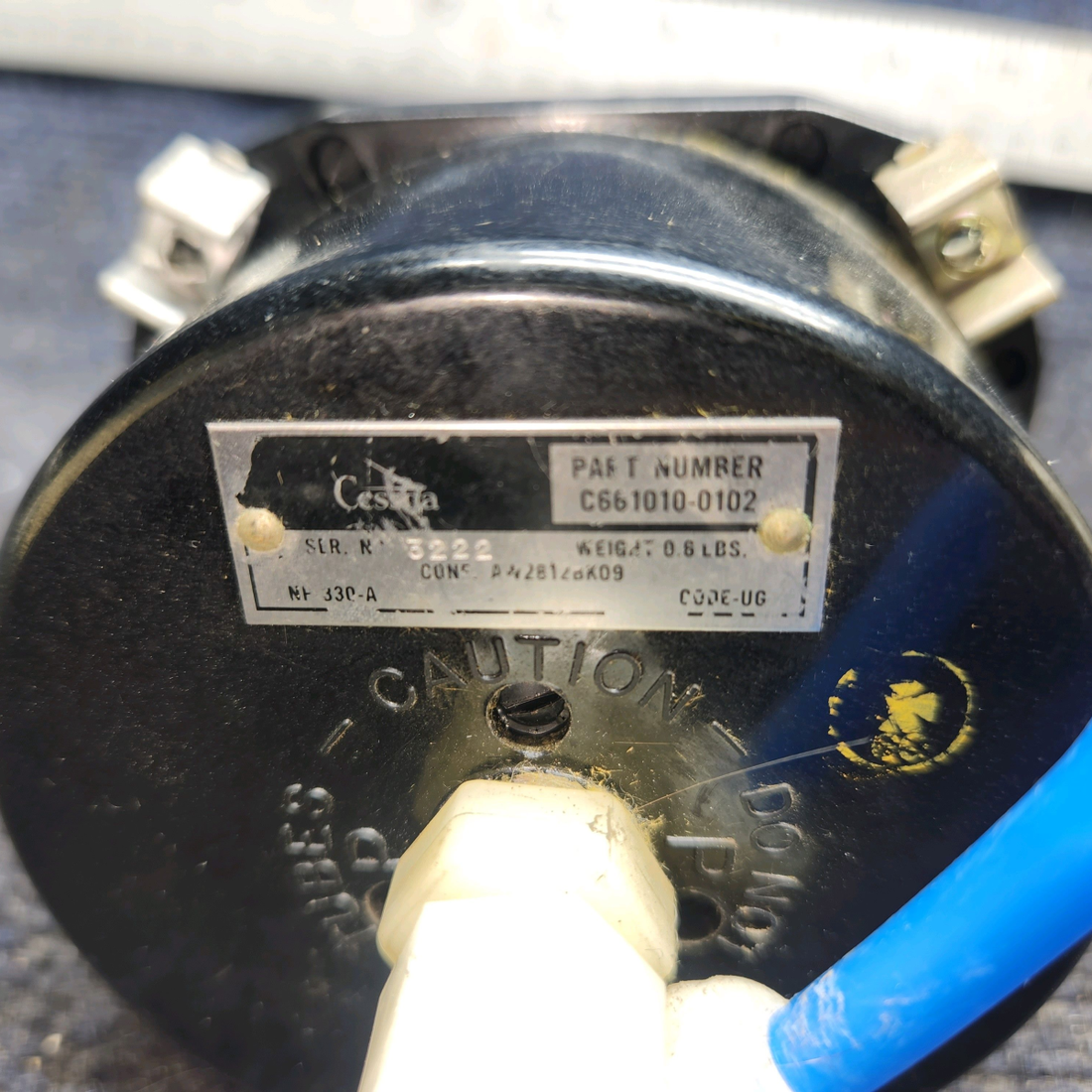 Used aircraft parts for sale, C661010-0102 cessna 172k Airspeed Indicator