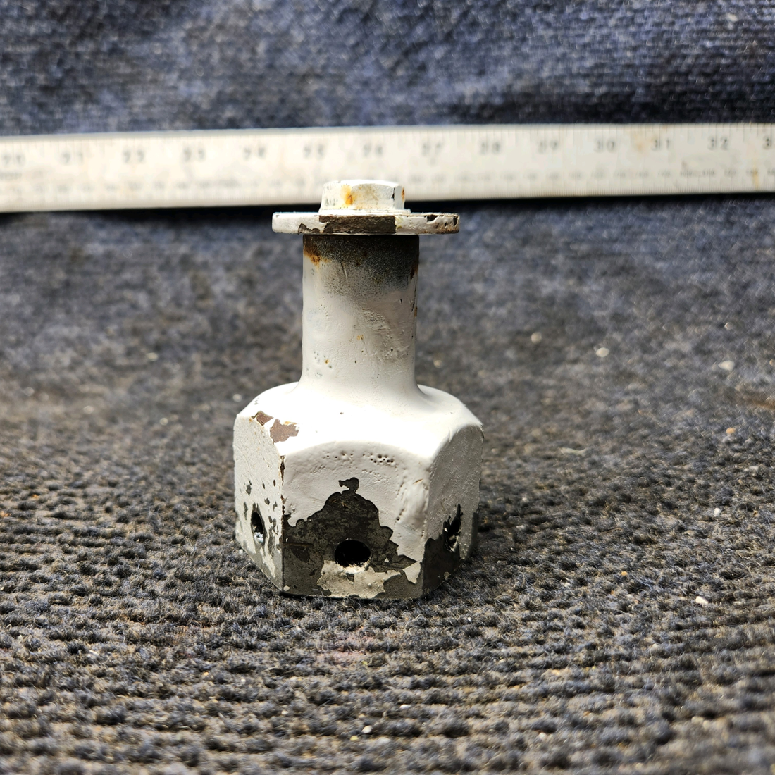 Used aircraft parts for sale, 0441130-2 Cessna 172E Main Gear Axle Fairing Nut (Length: 2.563")