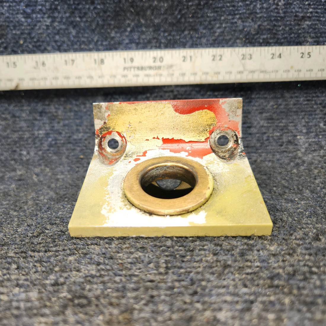 Used aircraft parts for sale, 169-640012-3 / 169-640012-5 Beechcraft A24R Rudder Hinge Bracket Assy W/ Bearing