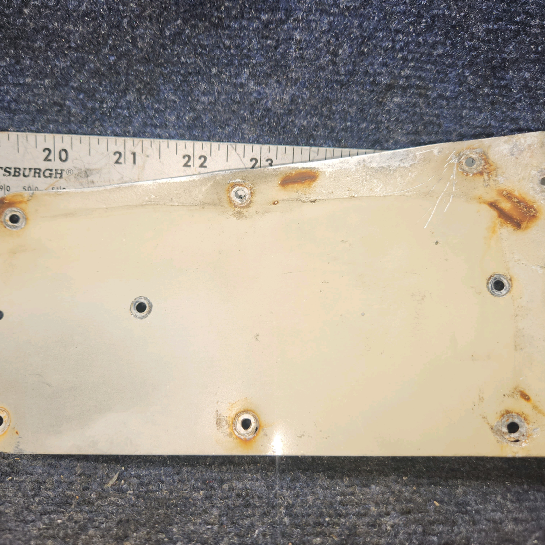 Used aircraft parts for sale, 63012-00 Piper PA28-140 Door Latch Cover Plate