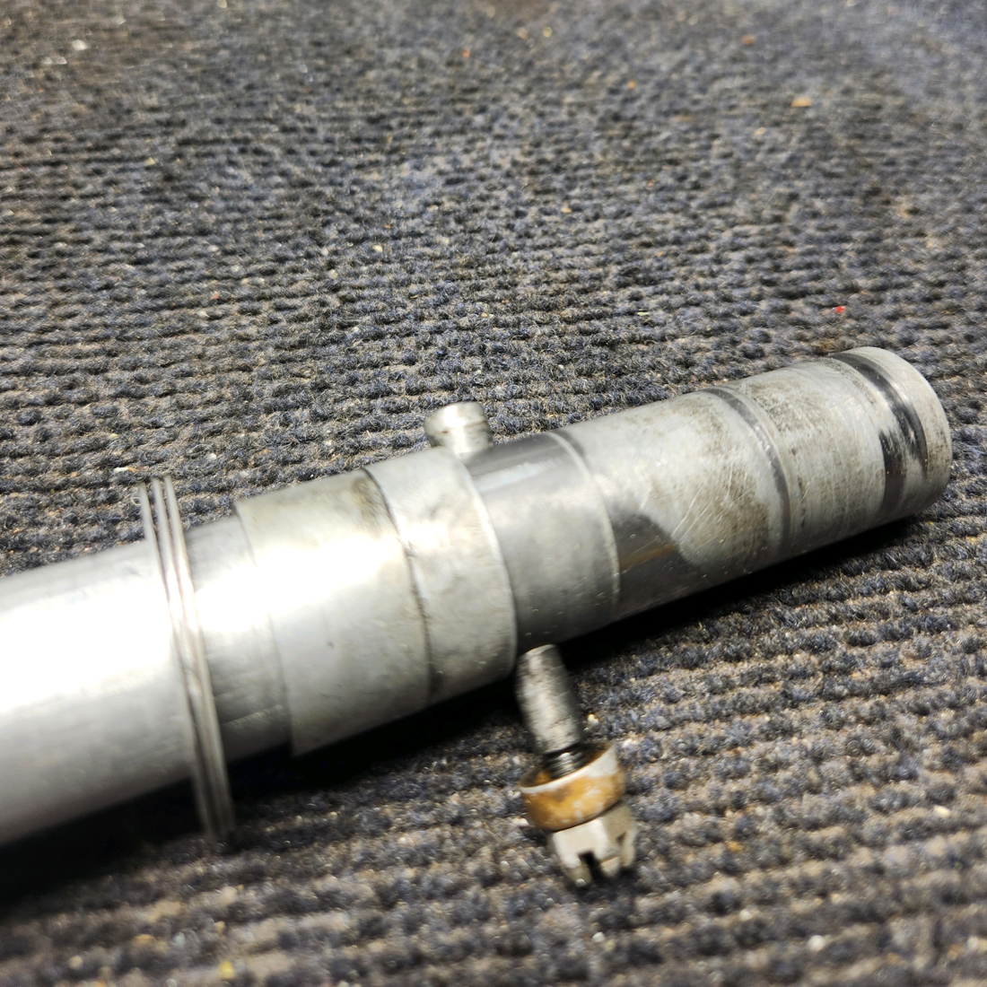 Used aircraft parts for sale, 35-524301, 35-524297 Beechcraft 35-33 Pilots Rudder Pedal Torque Tube