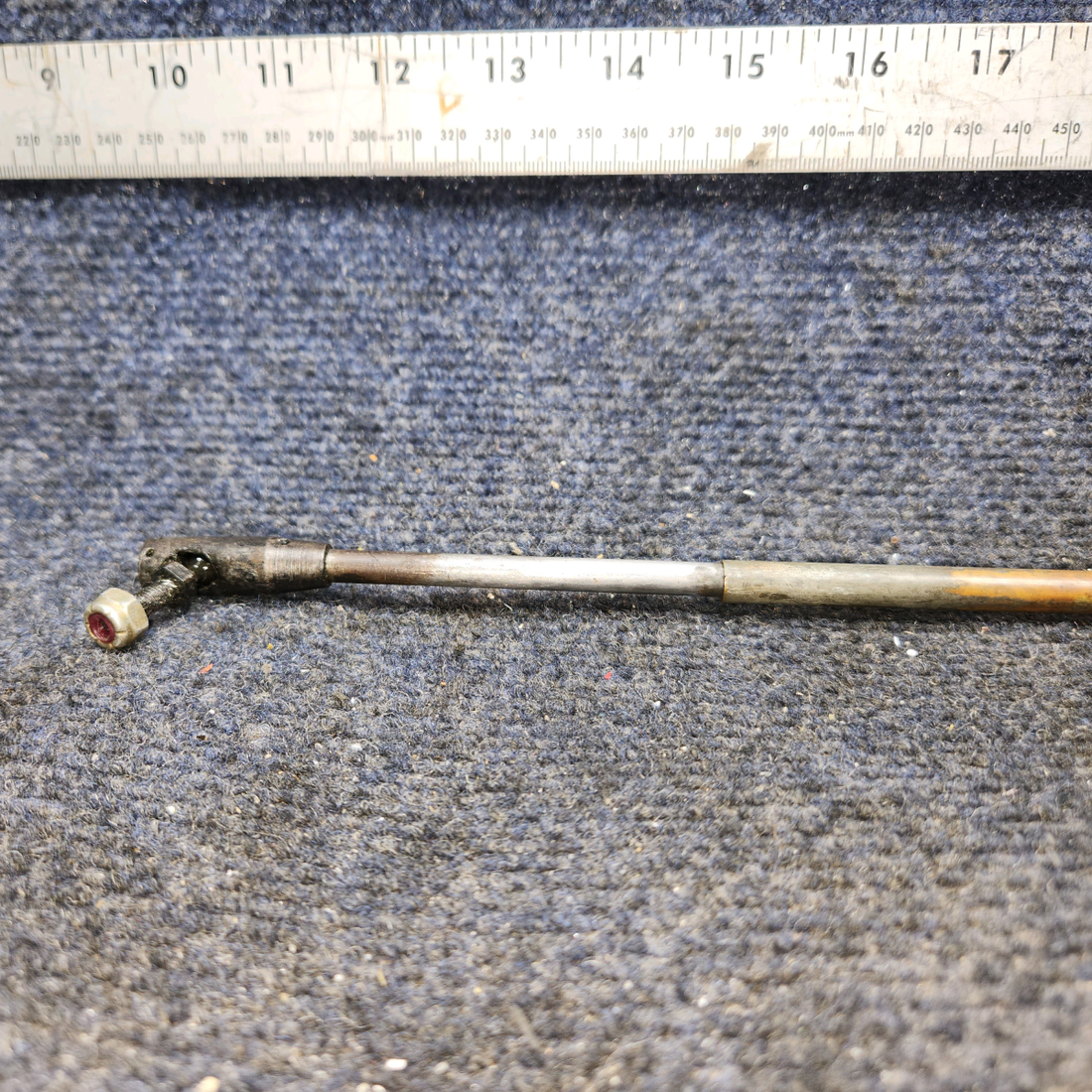 Used aircraft parts for sale, 35-944017 Beechcraft F35 Cowl Flap Control Cable Assembly, 32"