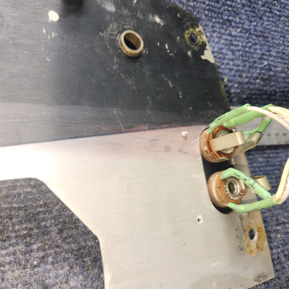 Used aircraft parts for sale, 96-920011-1 Beechcraft BEECHCRAFT 95-55B Fuel Selector Panel Assembly