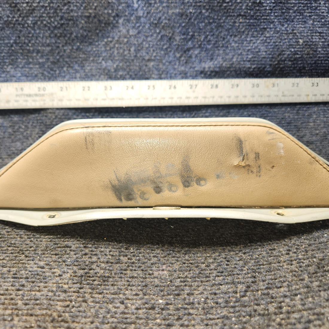 Used aircraft parts for sale, 33-534012-1, 33-534012-5, 35-534012-5 Beechcraft 35-33 Armrest Assembly – Gray/Beige