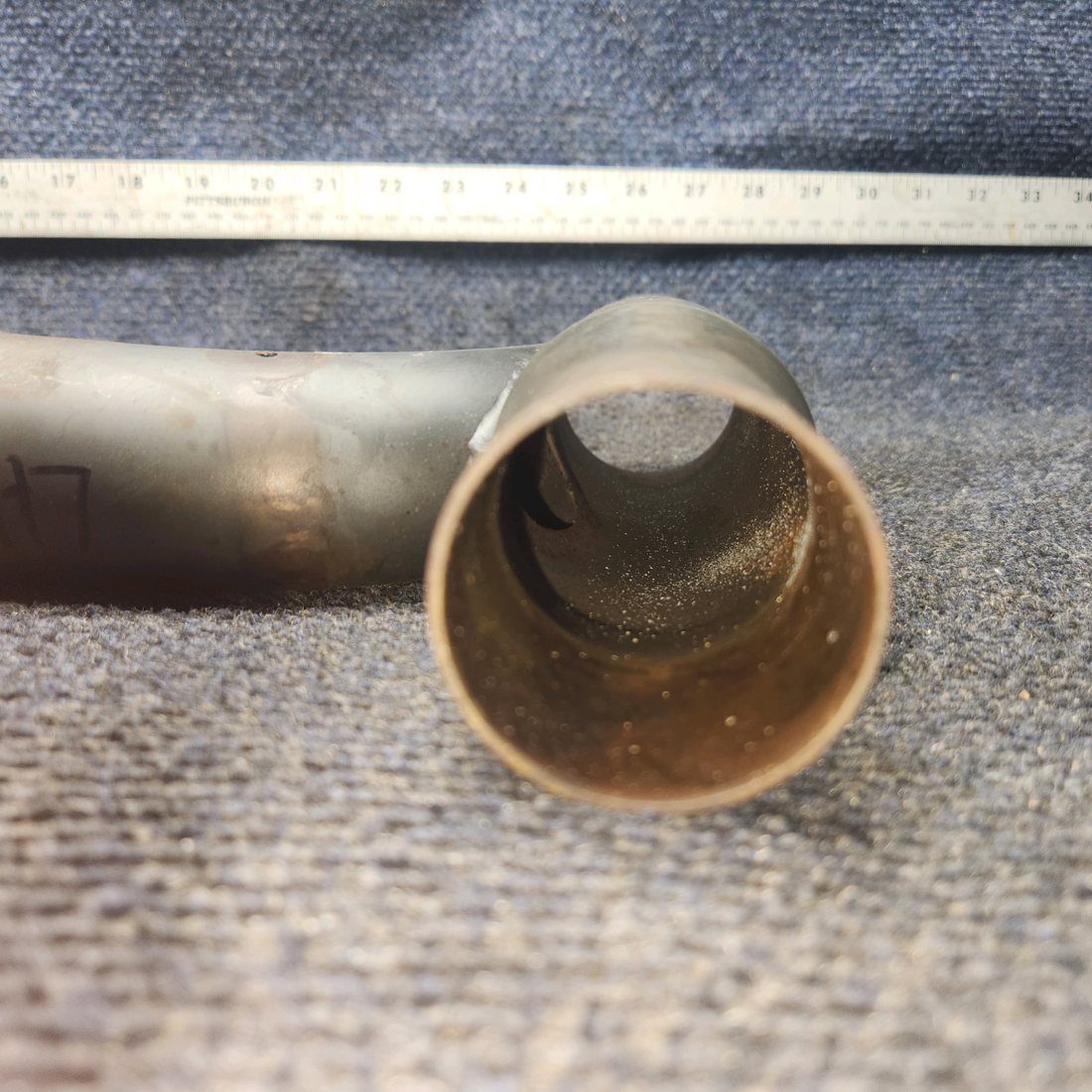 Used aircraft parts for sale, 96-950002-7 BEECHCRAFT 95-55B Exhaust Stack Assembly – Cylinder #4, LH Engine