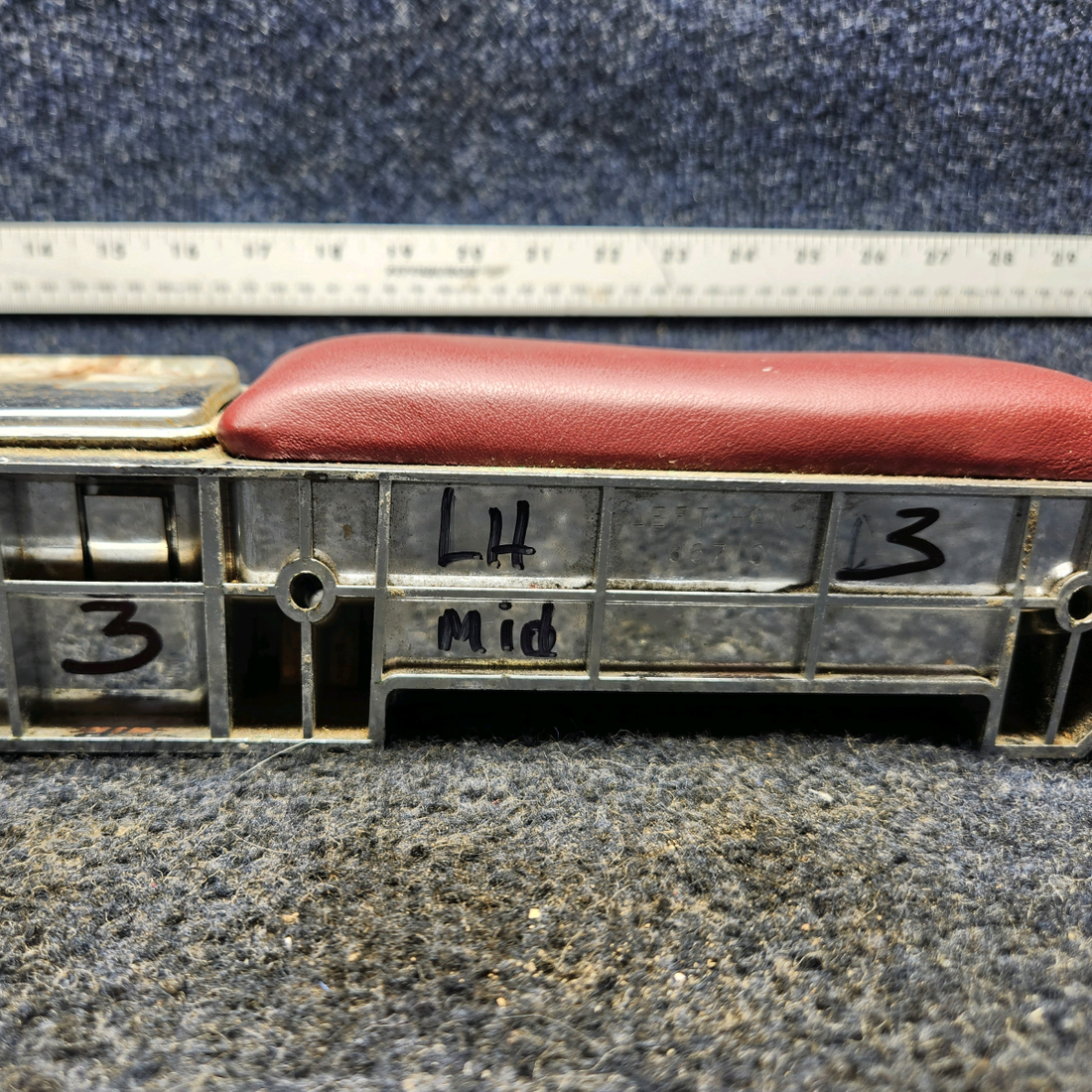 Used aircraft parts for sale, 66710-016 Piper PA32RT-300 CABIN ARMREST LH W ASHTRAY