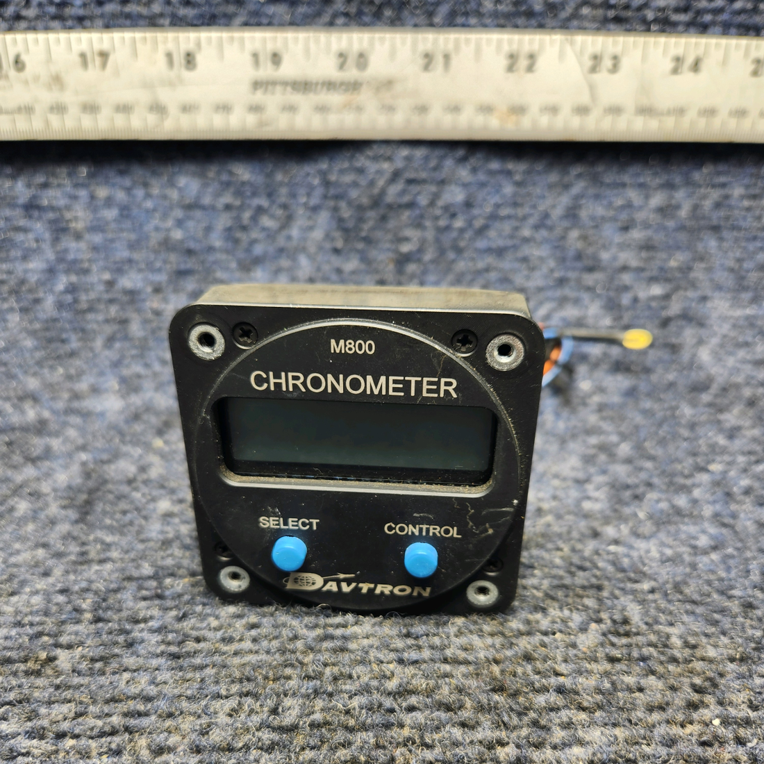 Used aircraft parts for sale, M800 PIPER PA28-161 Warrior III DAVTRON CHRONOMETER INDICATOR